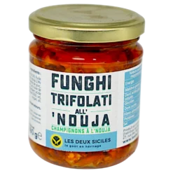 Champignons à la ’nduja