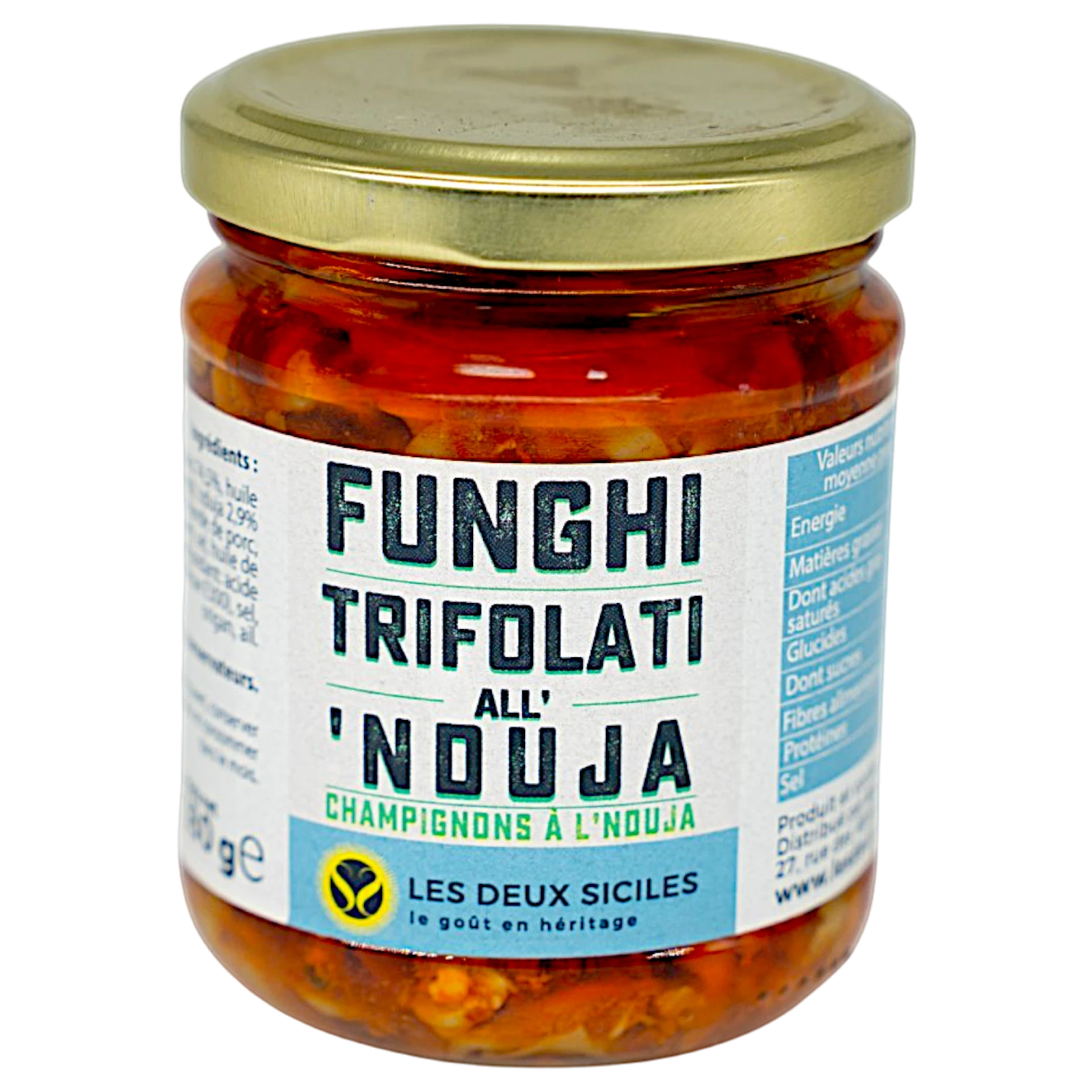 Champignons à la ’nduja