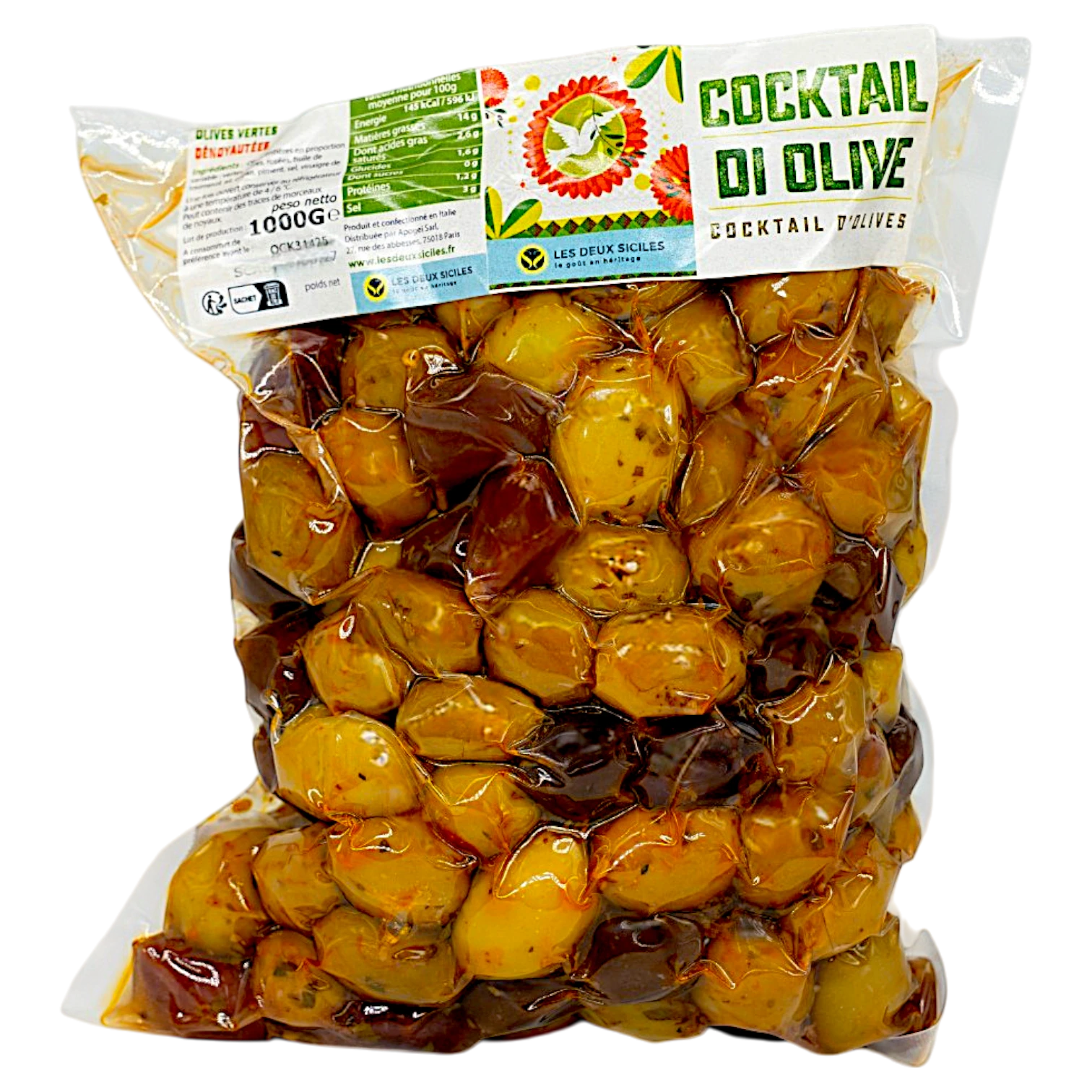 Cocktail d’olives méditerranéennes 300 g