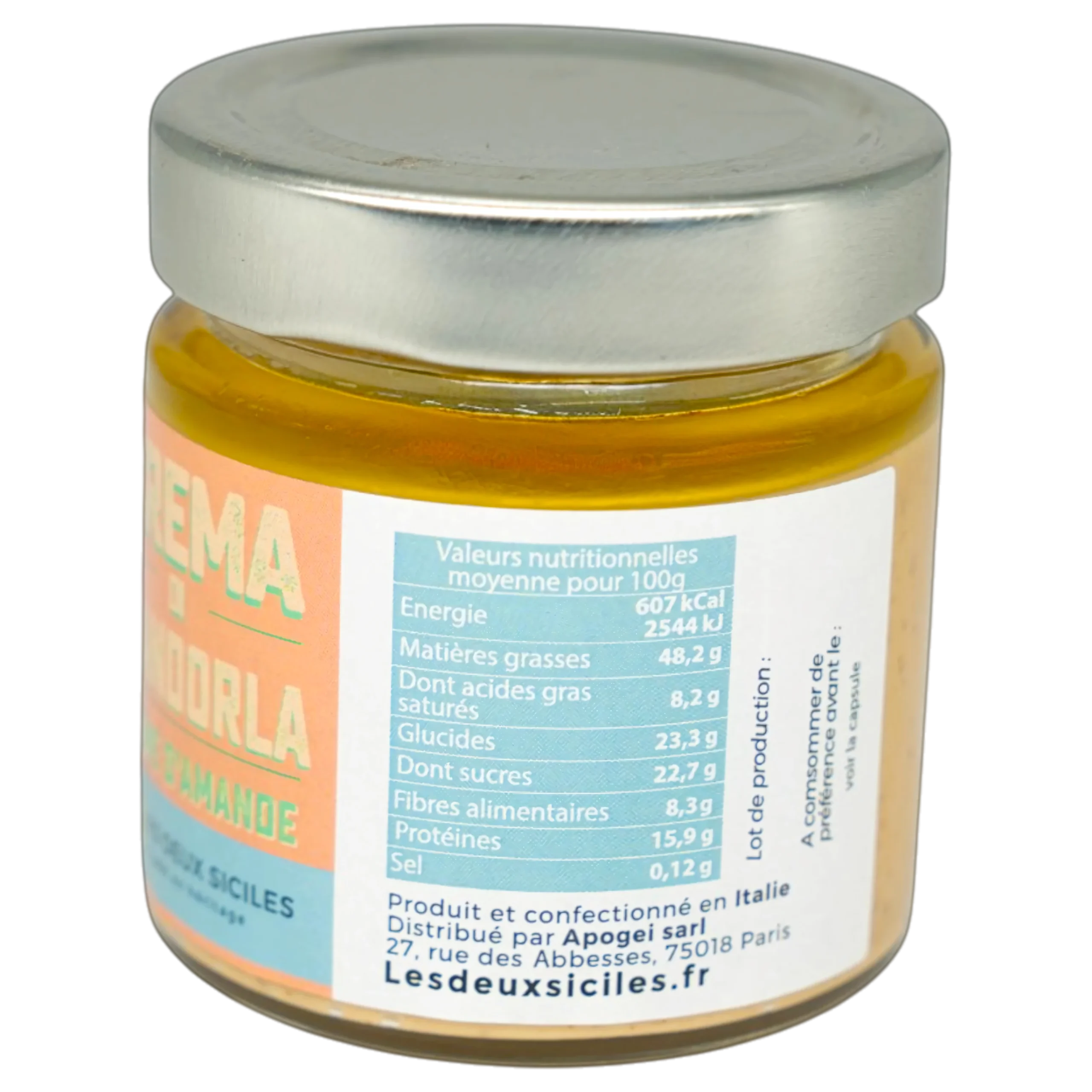 Crème d’amande – spécialité artisanale sicilienne