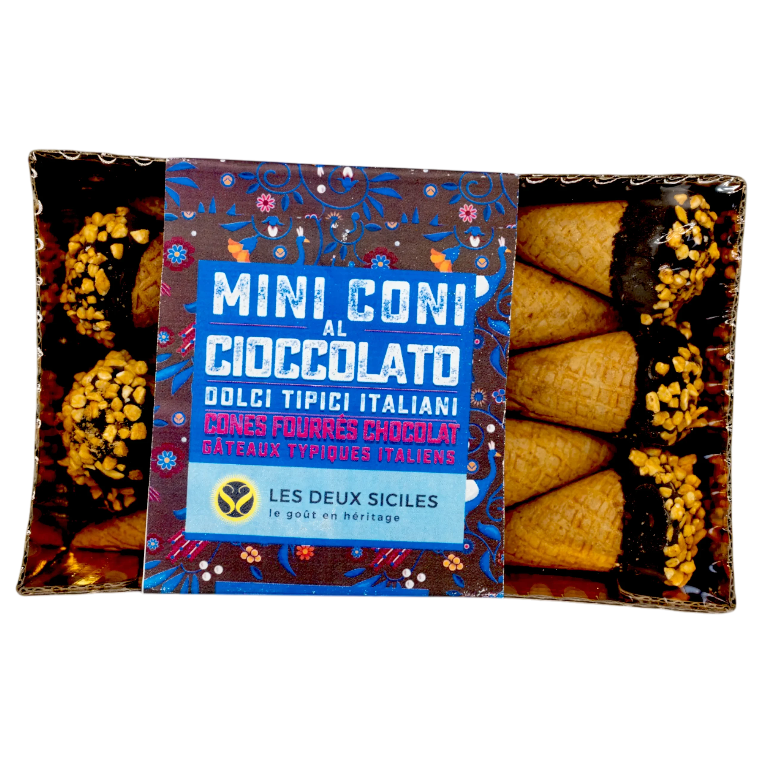 Mini cônes à la ganache chocolat – pâtisserie artisanale sicilienne