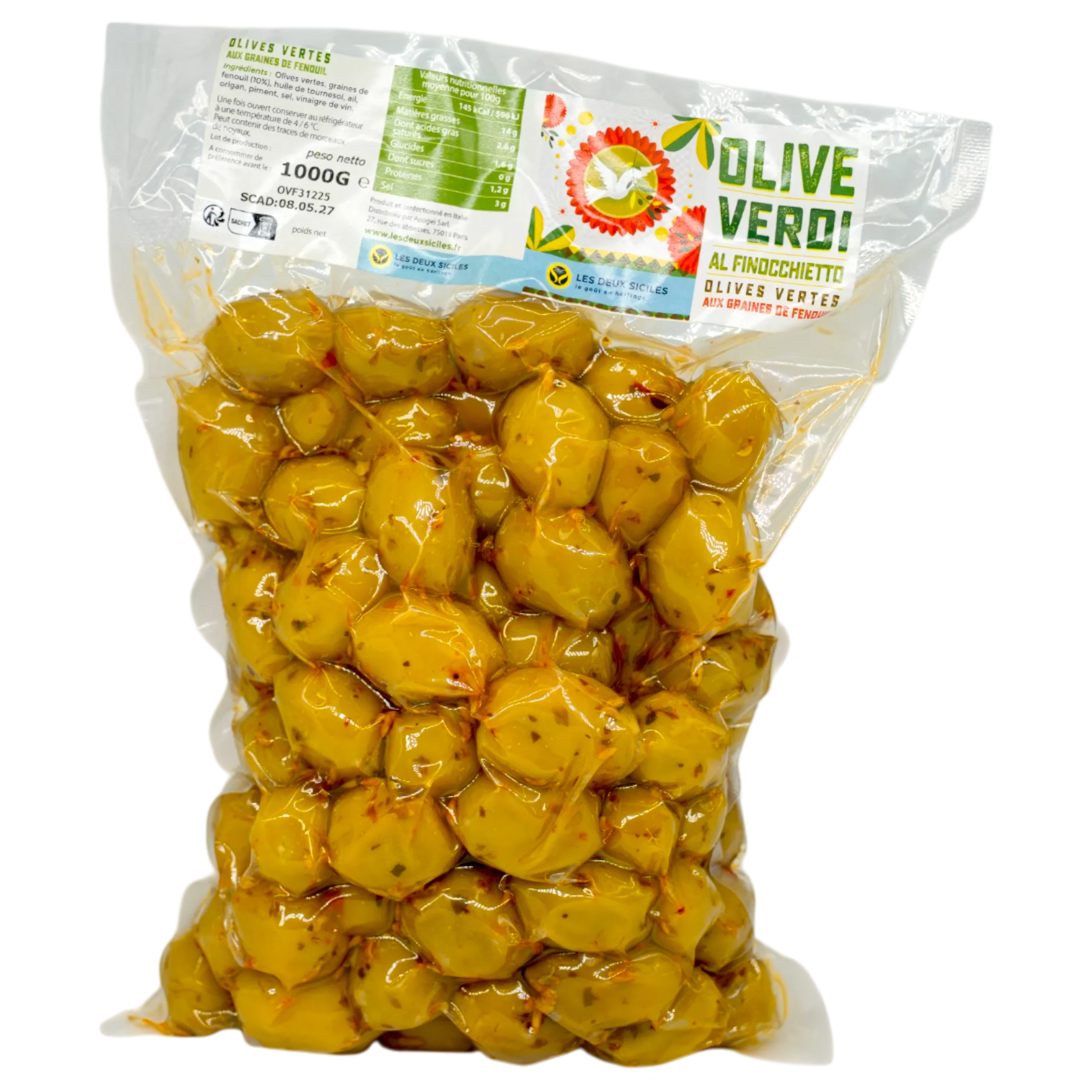 Olives au fenouil – spécialité artisanale sicilienne