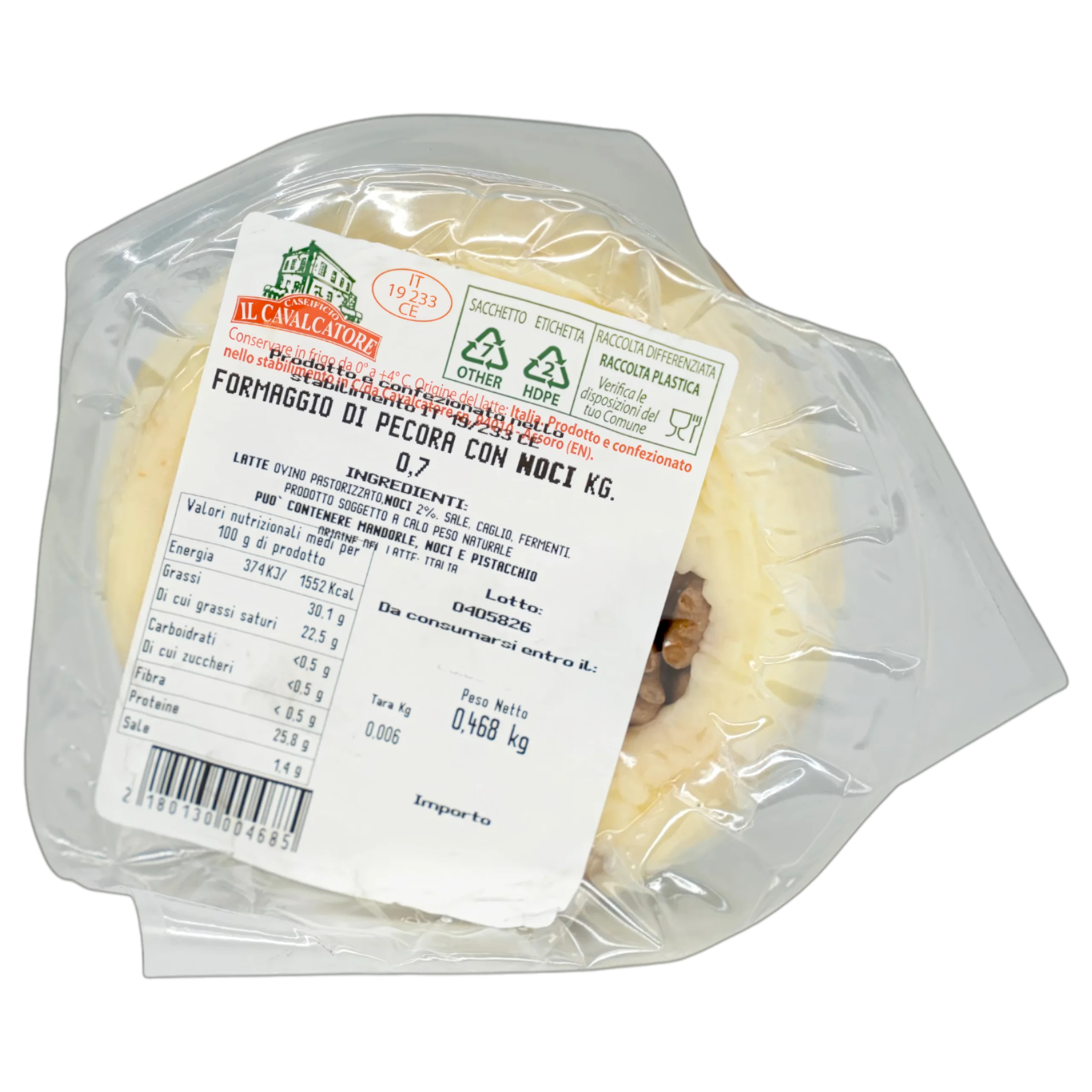 Pecorino aux noix – fromage artisanal sicilien