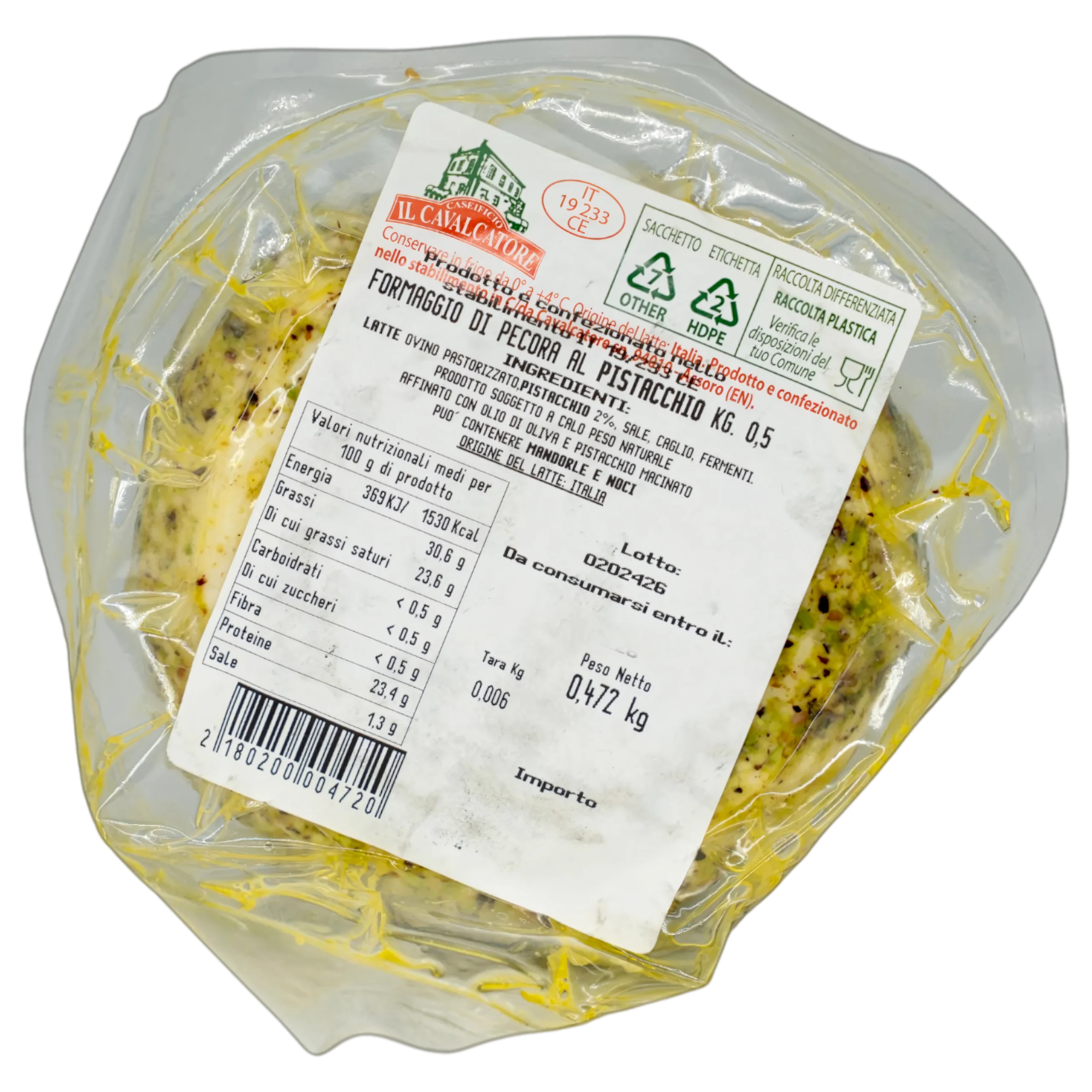 Pecorino à la pistache – fromage artisanal sicilien