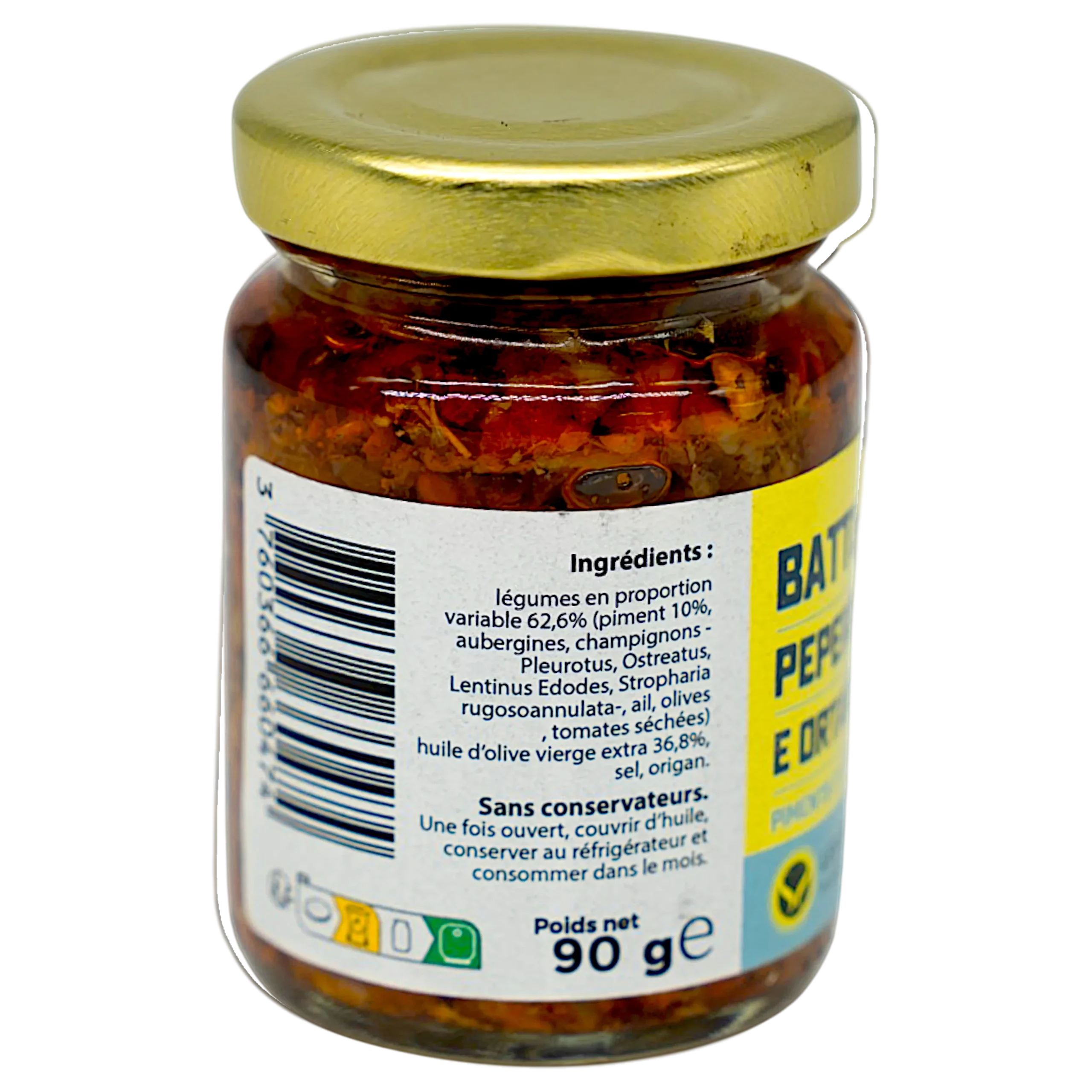 Piments et légumes hachés – spécialité artisanale sicilienne