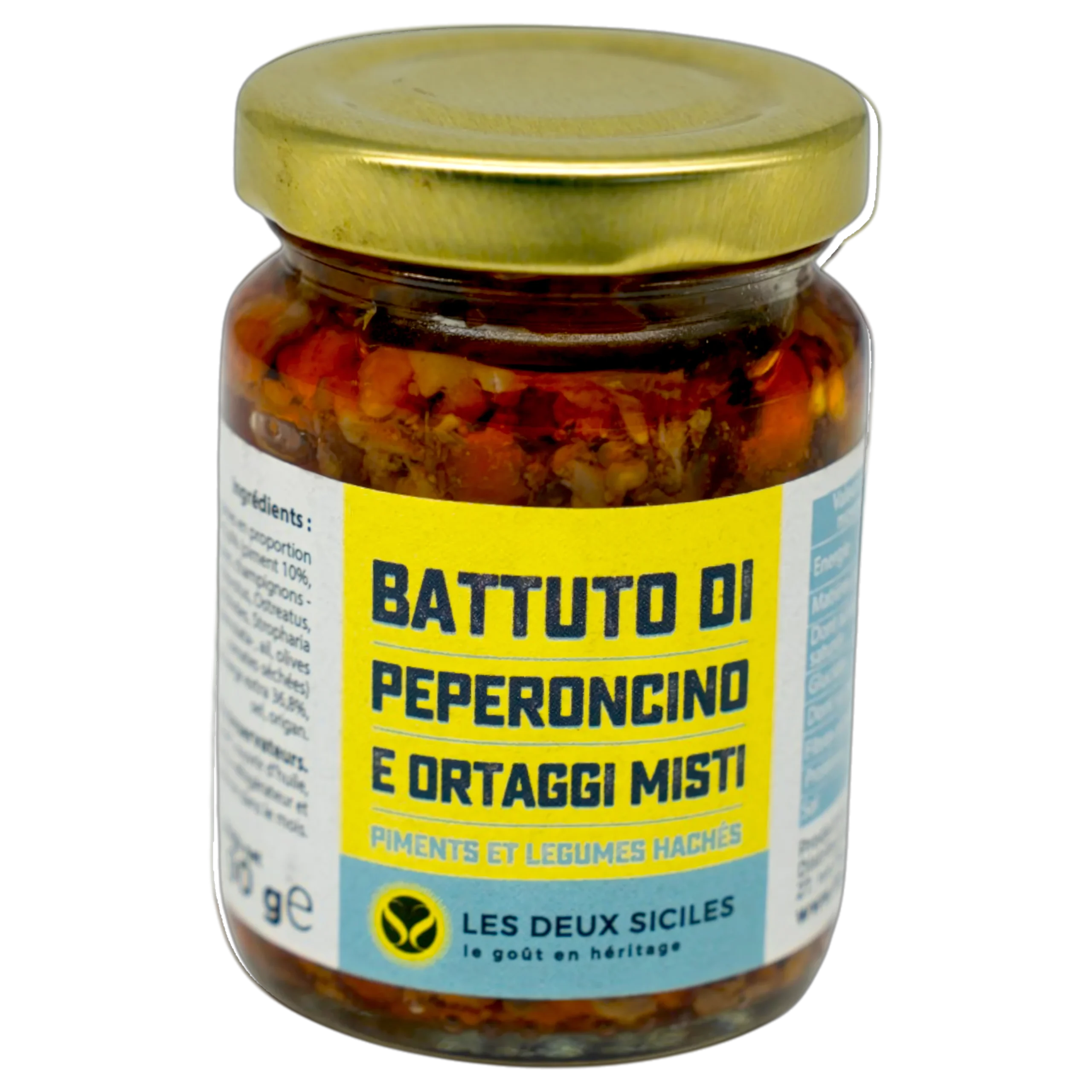Piments et légumes hachés – spécialité artisanale sicilienne