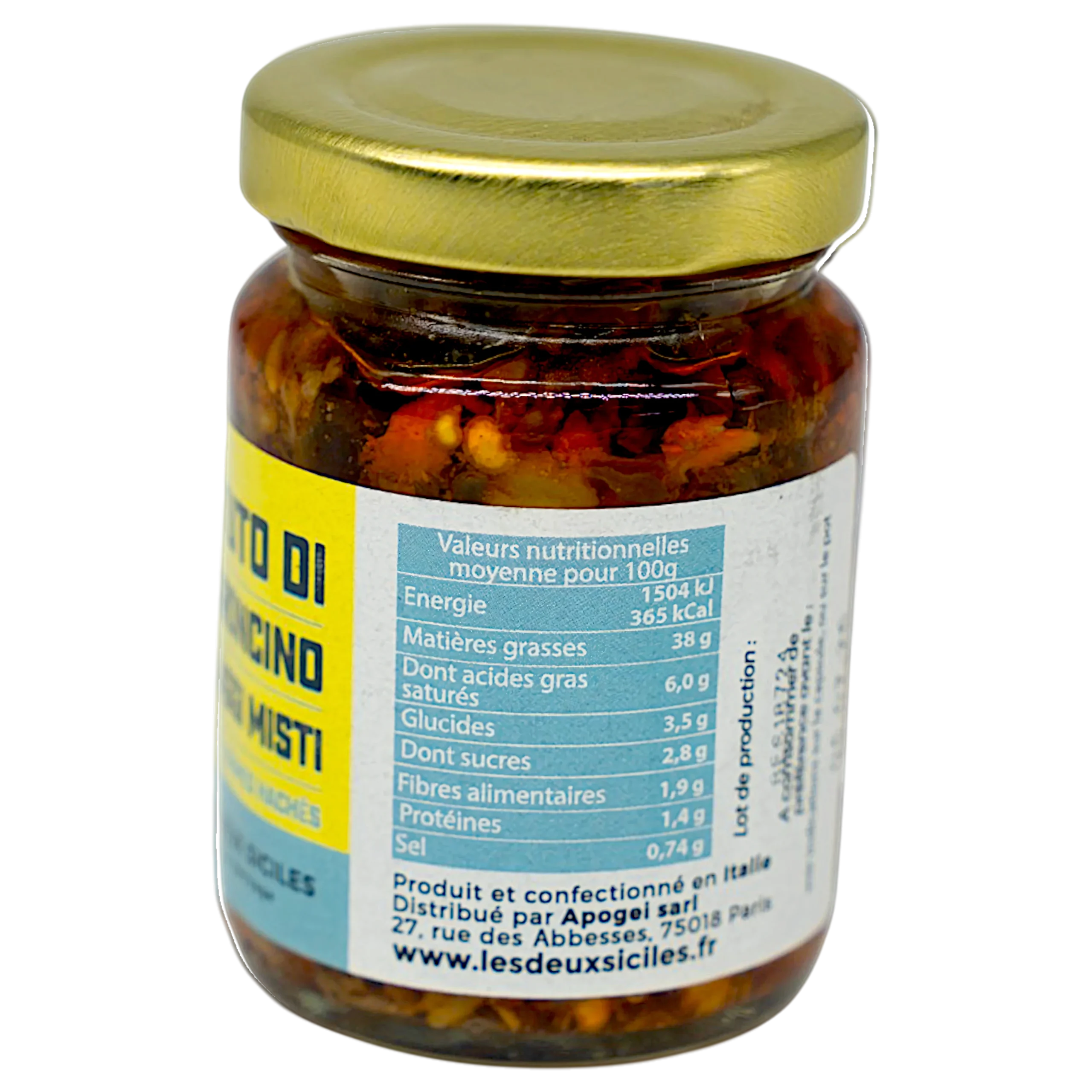 Piments et légumes hachés – spécialité artisanale sicilienne