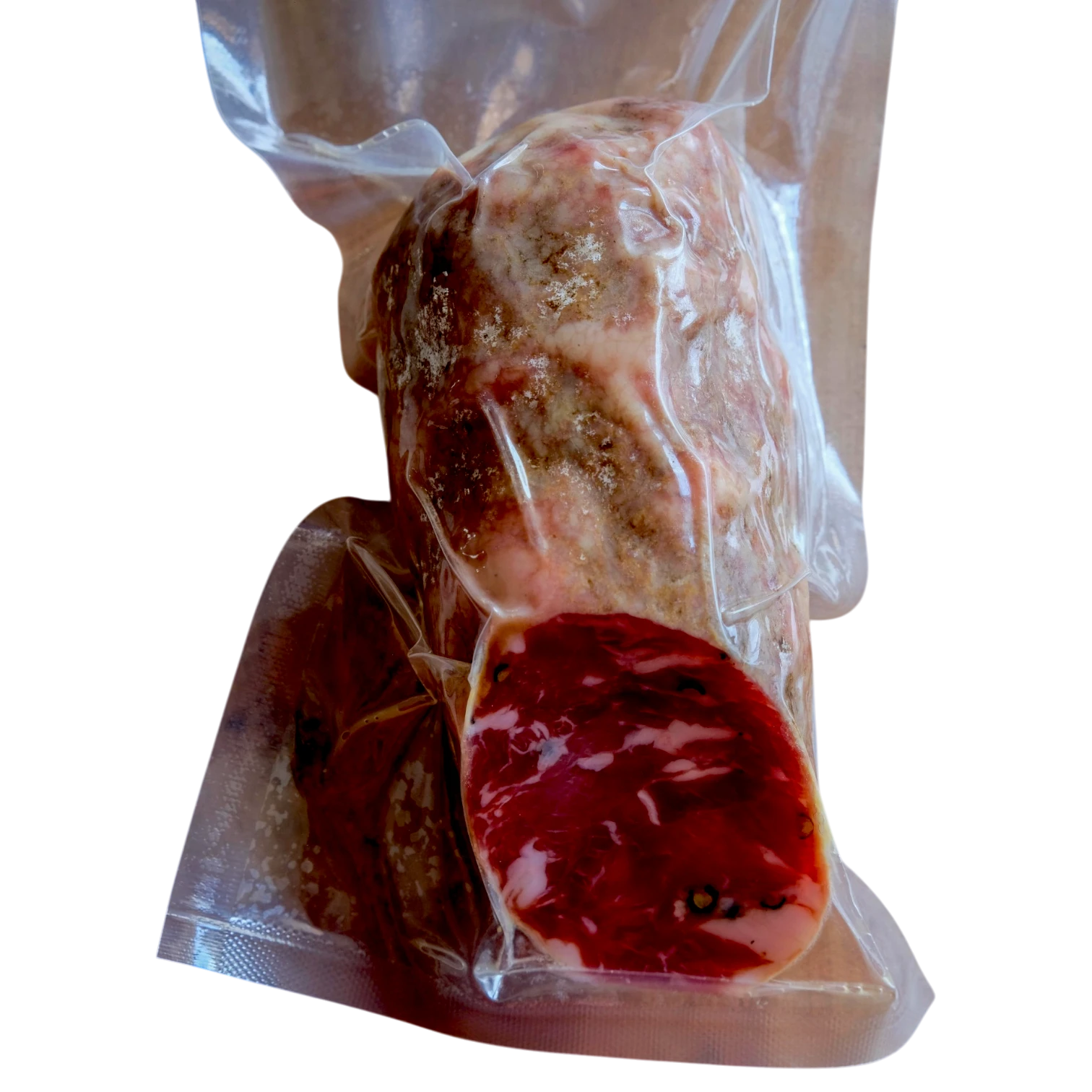 Saucisson de porc noir tranché